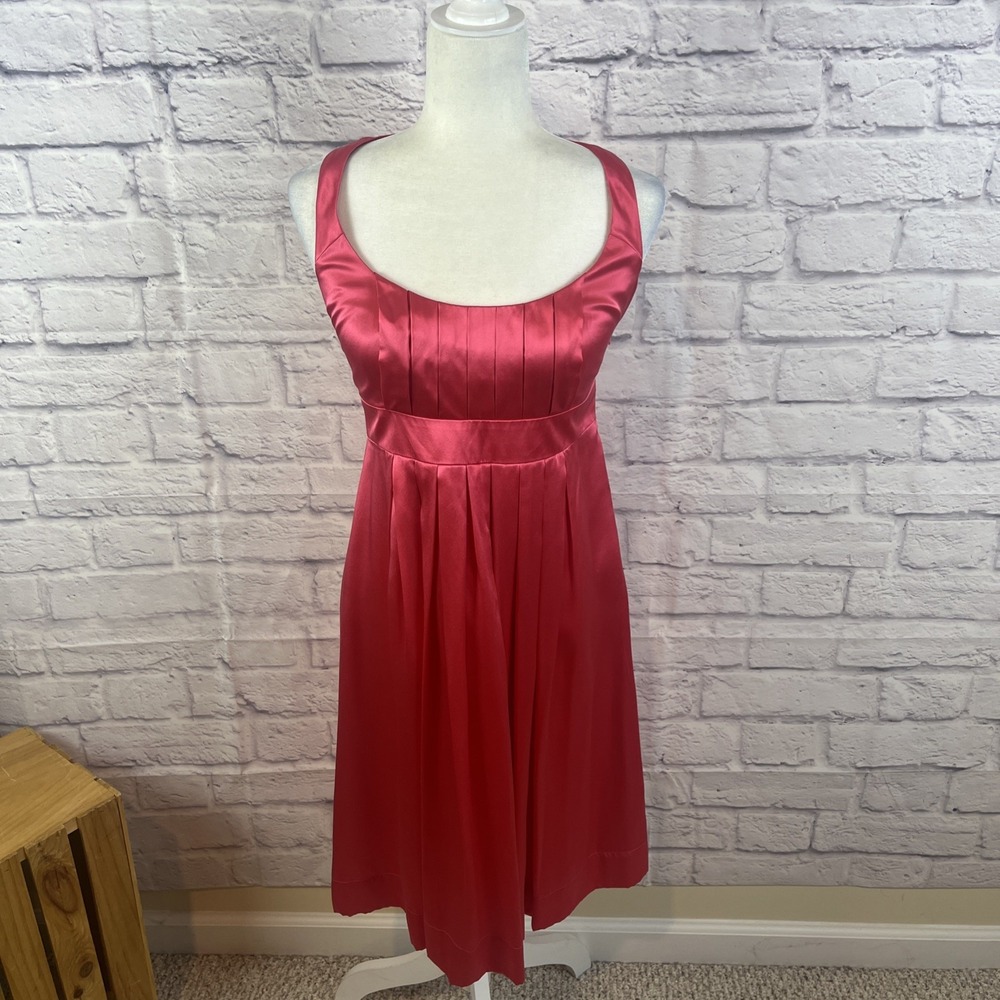Maggy London 100% Silk Pink Feminine Coquette Ballet core  Party Dress Size 2